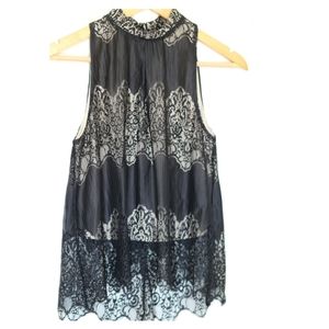 Love,Fire lace tank top